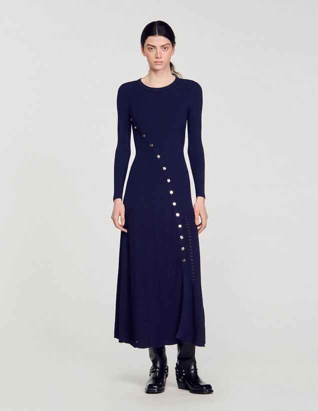 Knit Midi Dress : Dresses color Beige