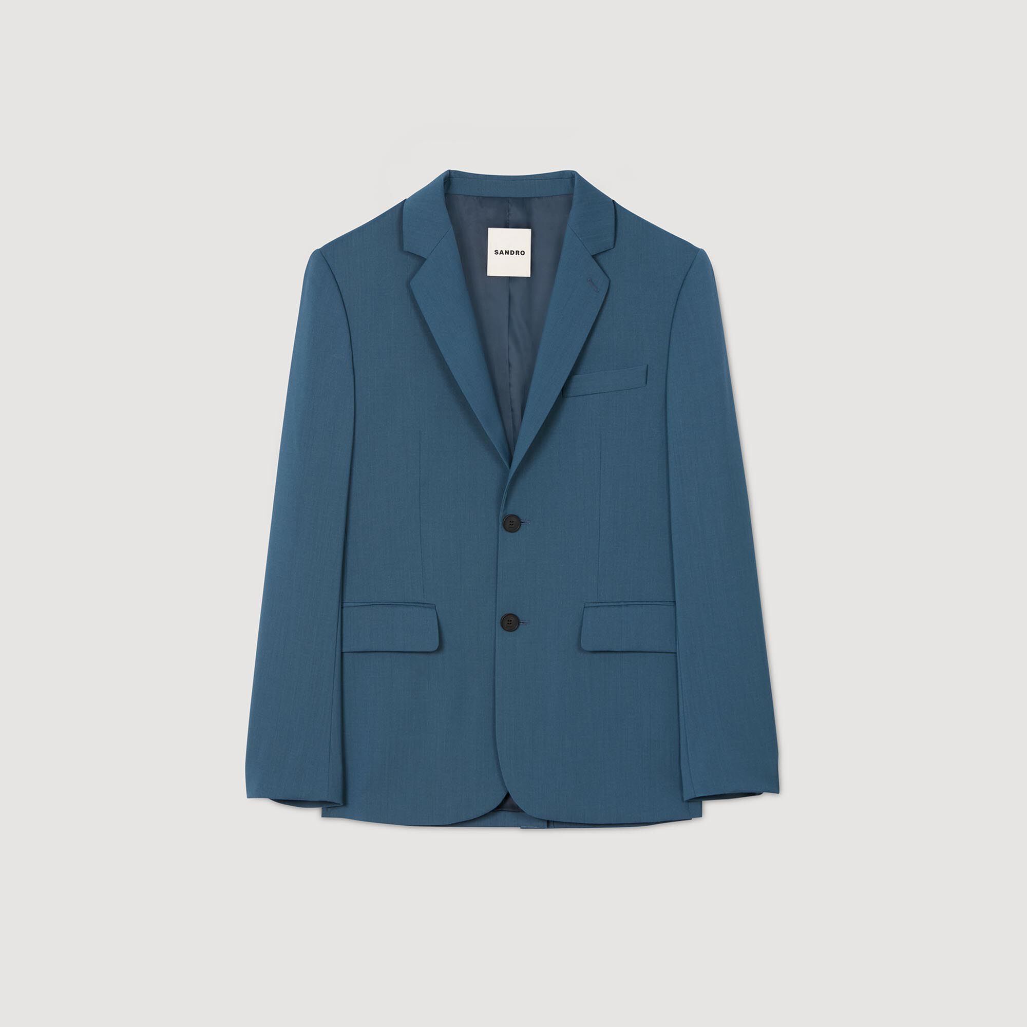 Wool Suit Jacket : Suits & Tuxedos color Thunderstorm Blue