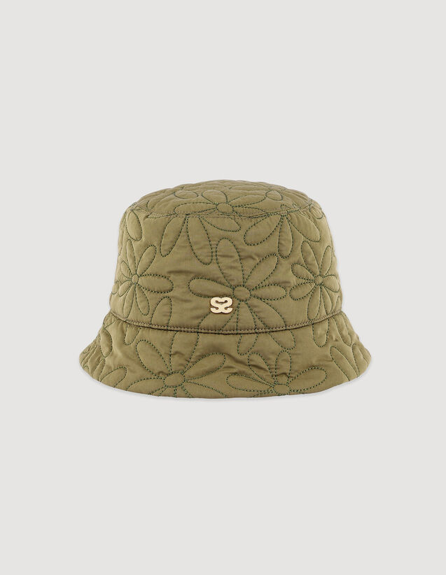 Quilted Daisy Bucket Hat : 50%off color Olive Green
