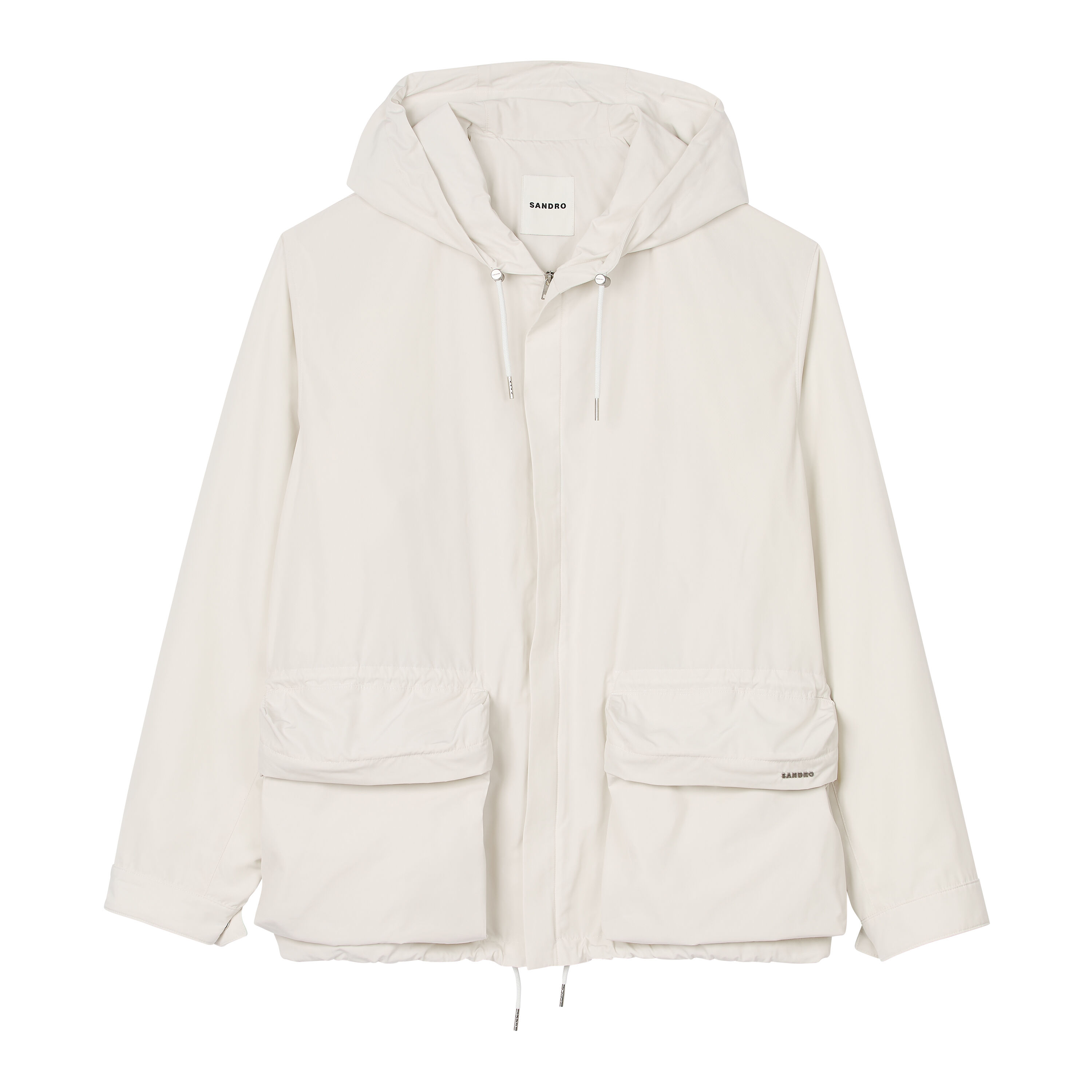Hooded Windbreaker : Jackets & Coats color Ivory