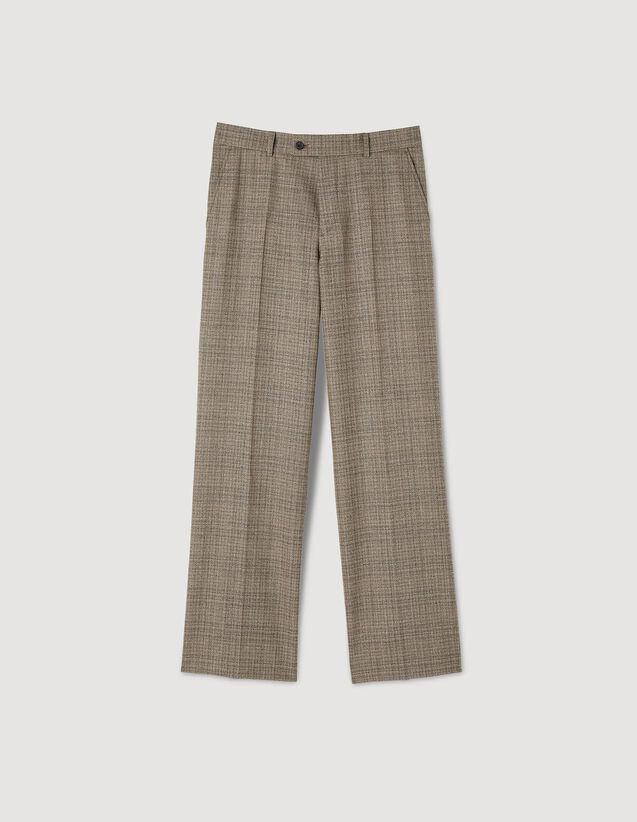 Wool Suit Trousers : Pants & Shorts color Grey