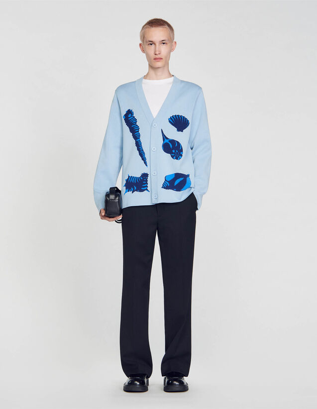 Sandro : Sweaters & Cardigans color Sky Blue