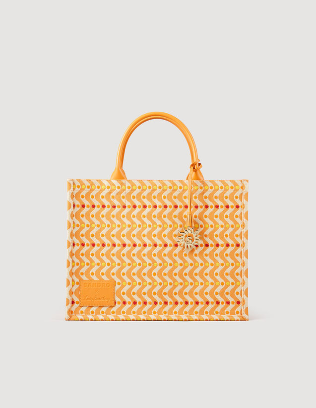 Embroidered Kasbah Tote Bag : My Kasbah Bag color Orange