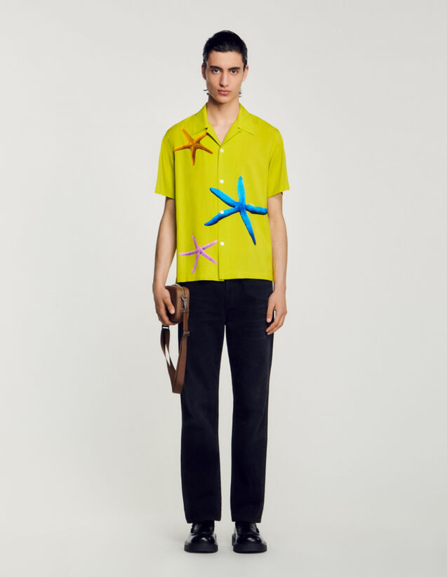 Starfish Shirt : null color Anise green