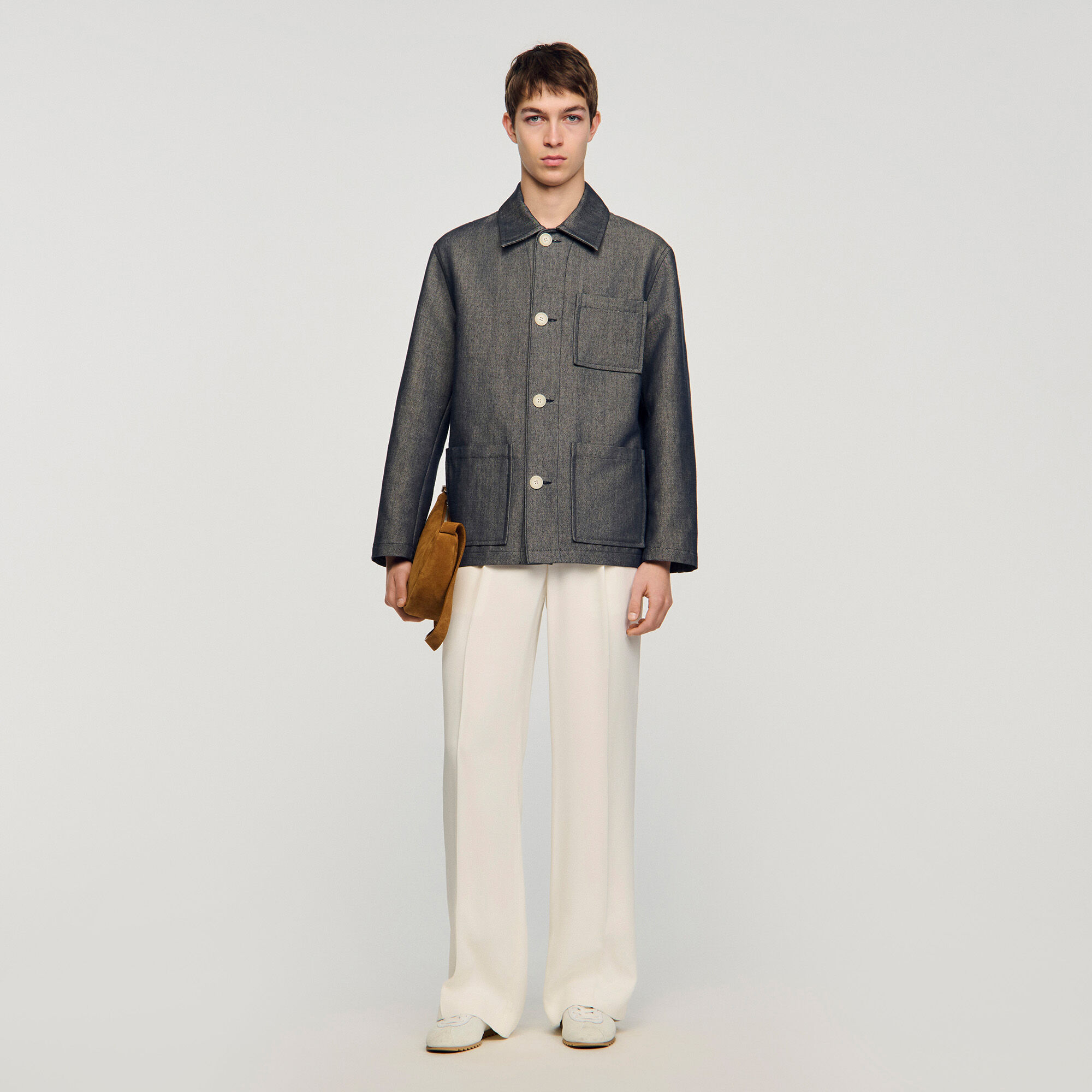 Denim-Effect Worker Jacket : Jackets & Coats color Denim 