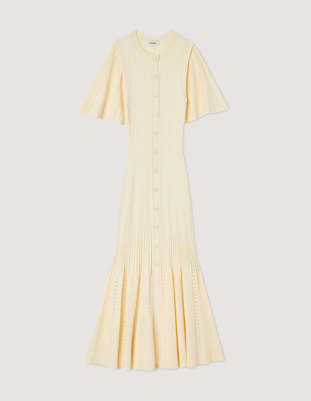 Midi Knit Dress : Dresses color Ecru