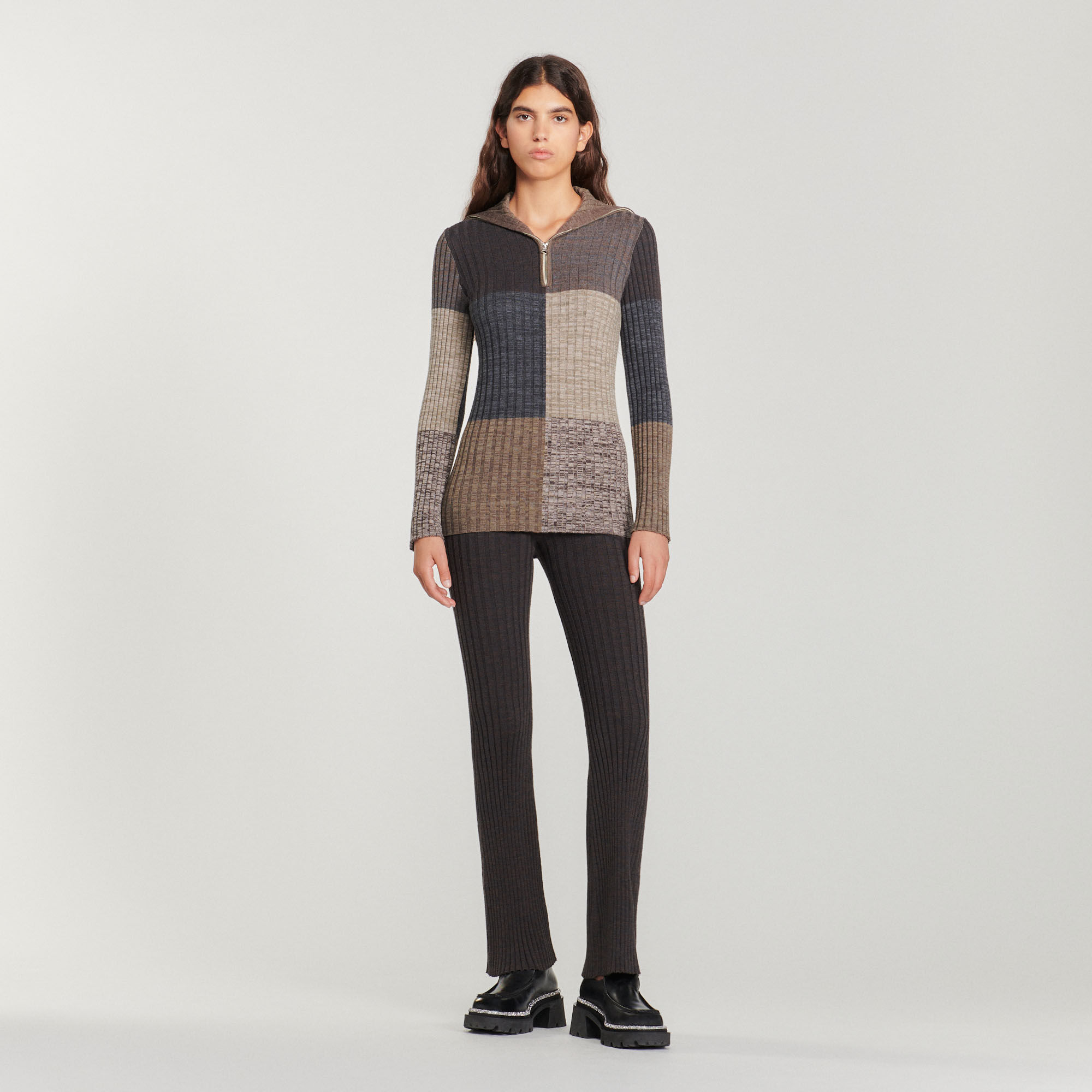 Trucker-Neck Sweater : null color 