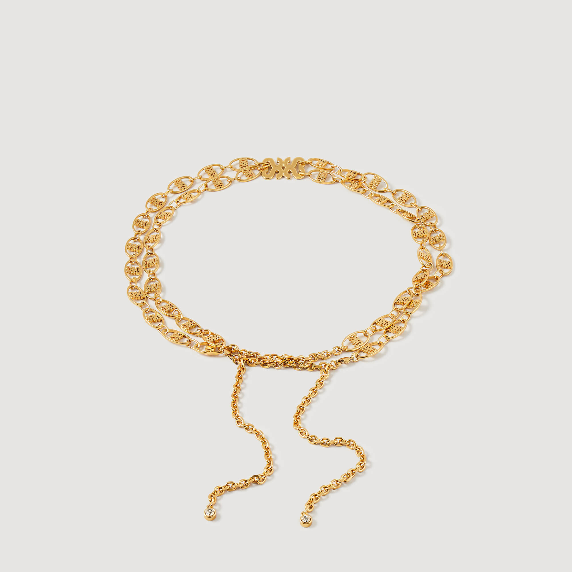 Double Chain Jewellery Belt : Other Accessories&nbsp; color Gold