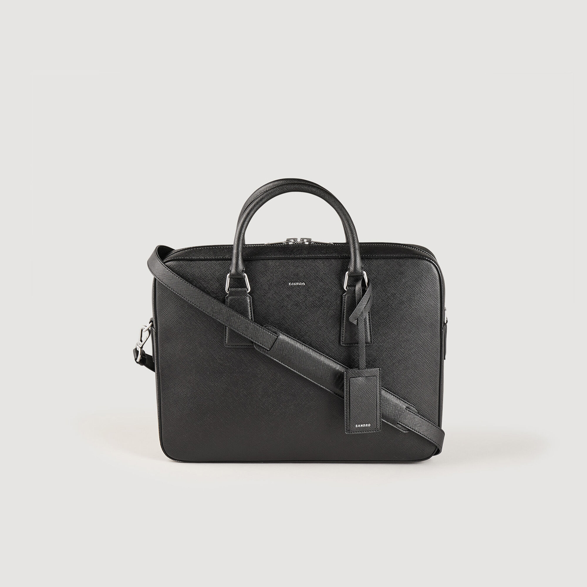 Briefcase In Certified Leather : Bags color Black