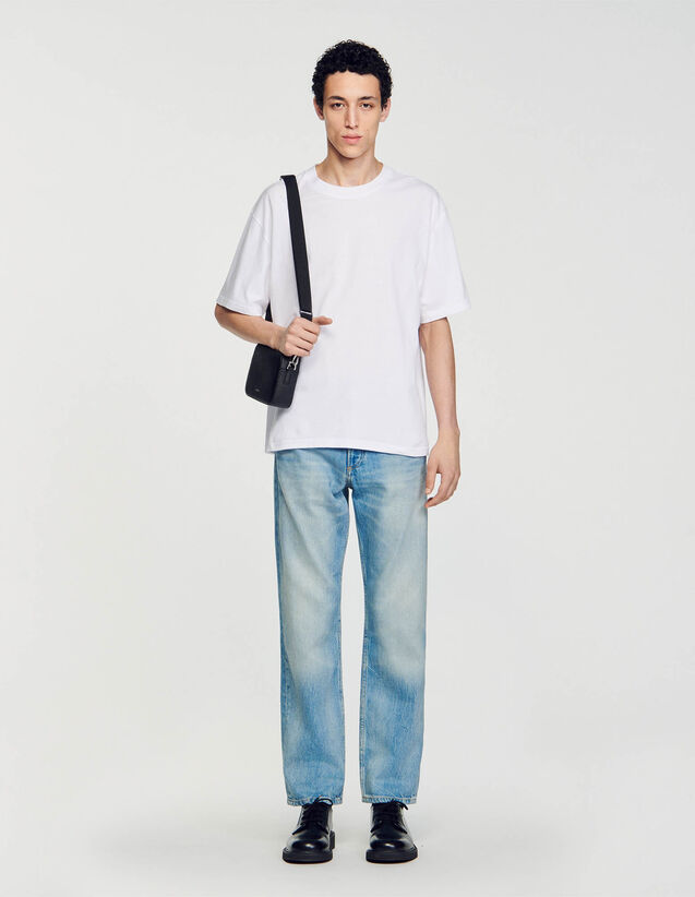Oversized T-Shirt - SHPTS01480 | sandro-paris.com Oversized T-Shirt : T-shirts & Polo shirts color white