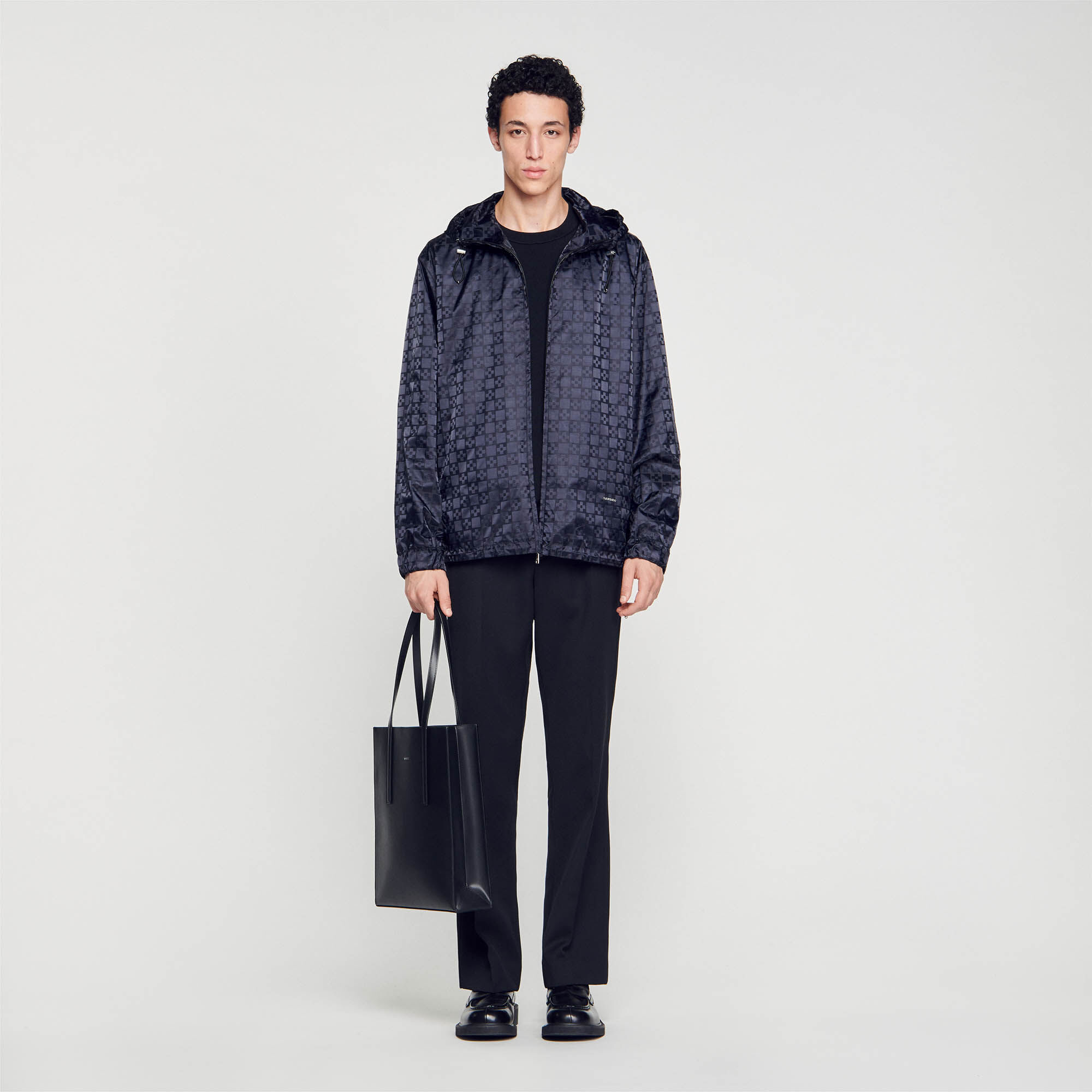 Square Cross Nylon Jacket - Jackets & Coats - Sandro-paris.com