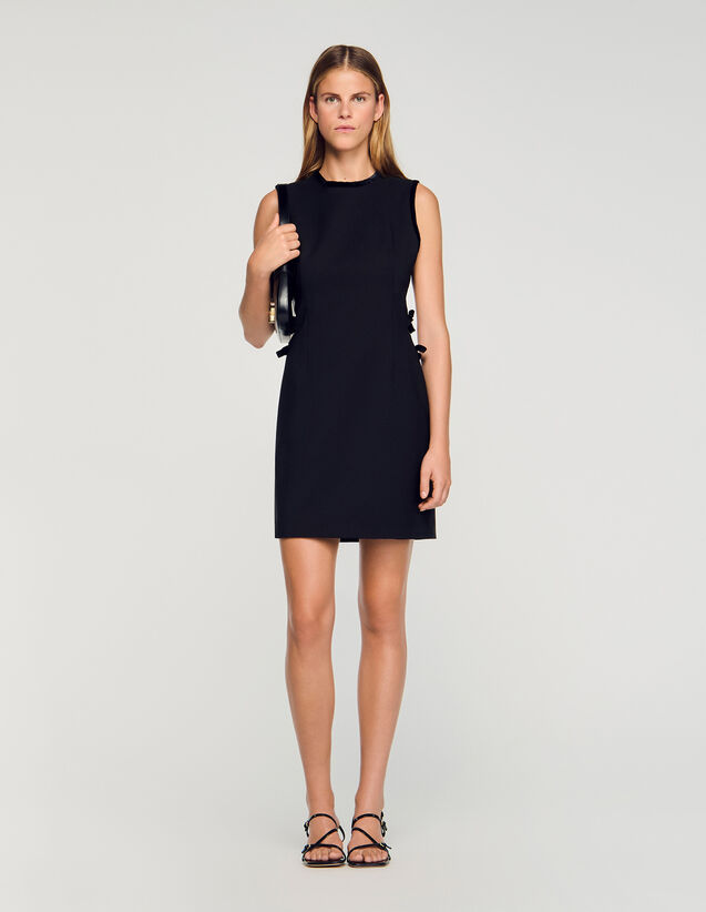 Short Dress With Cutouts - SFPRO04530 | sandro-paris.com Short Dress With Cutouts : Dresses color Black