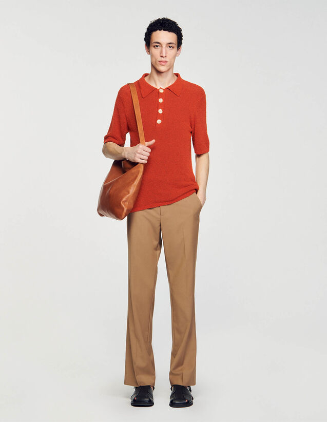 Terry Knit Polo Shirt : Shirts color Orange