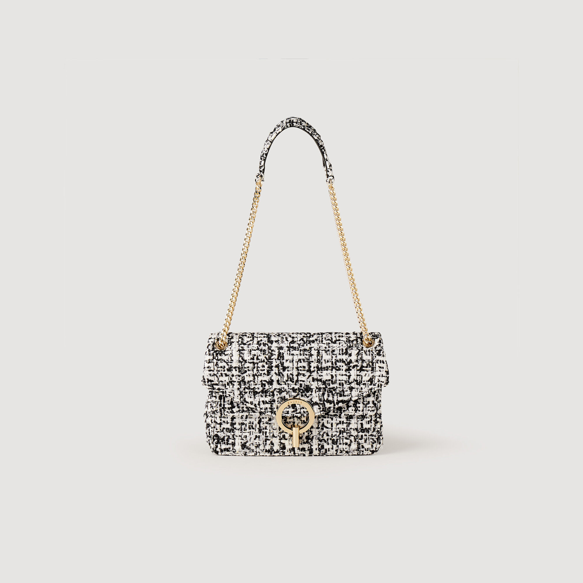 Sac sandro tweed discount rouge