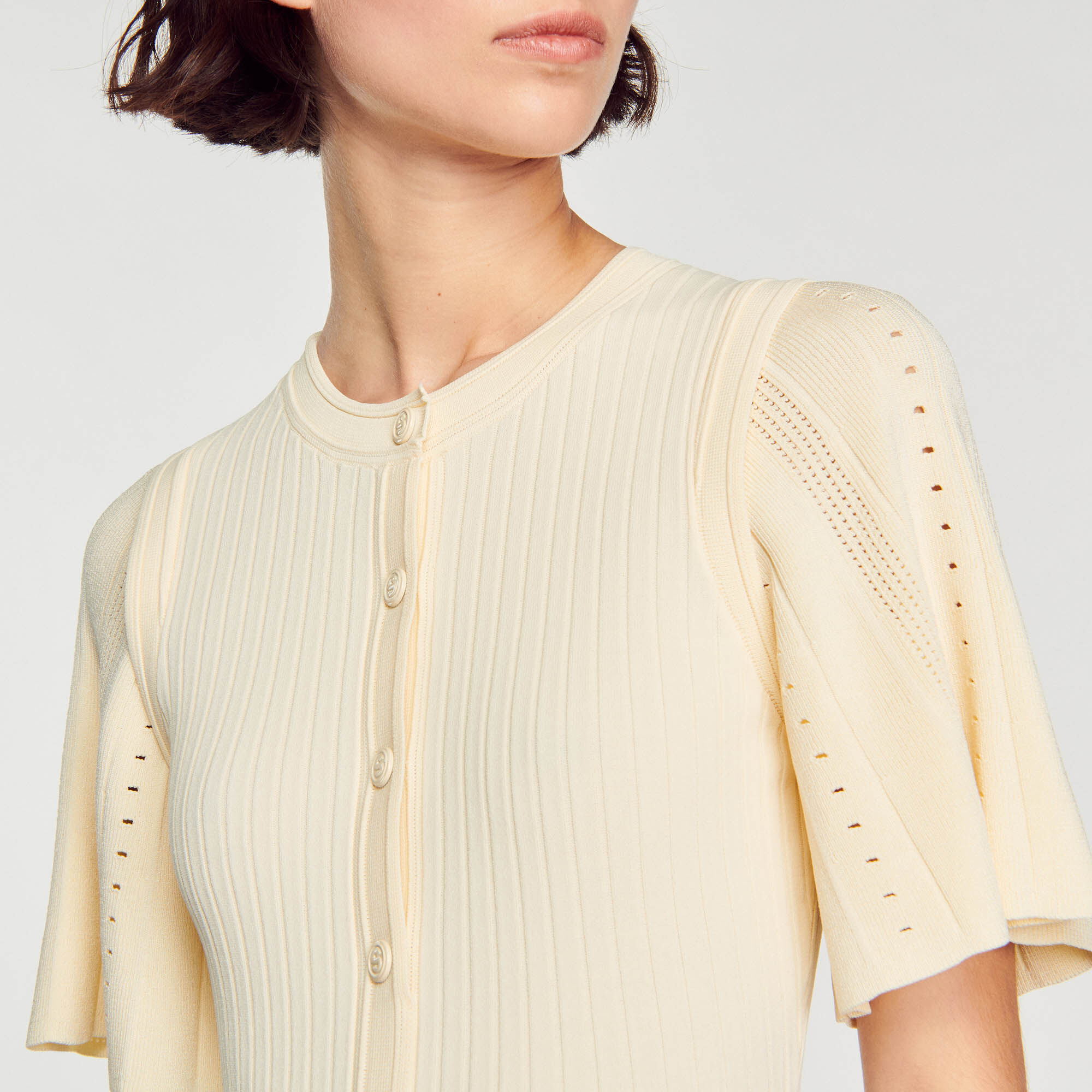 Midi Knit Dress : Dresses&nbsp; color Ecru