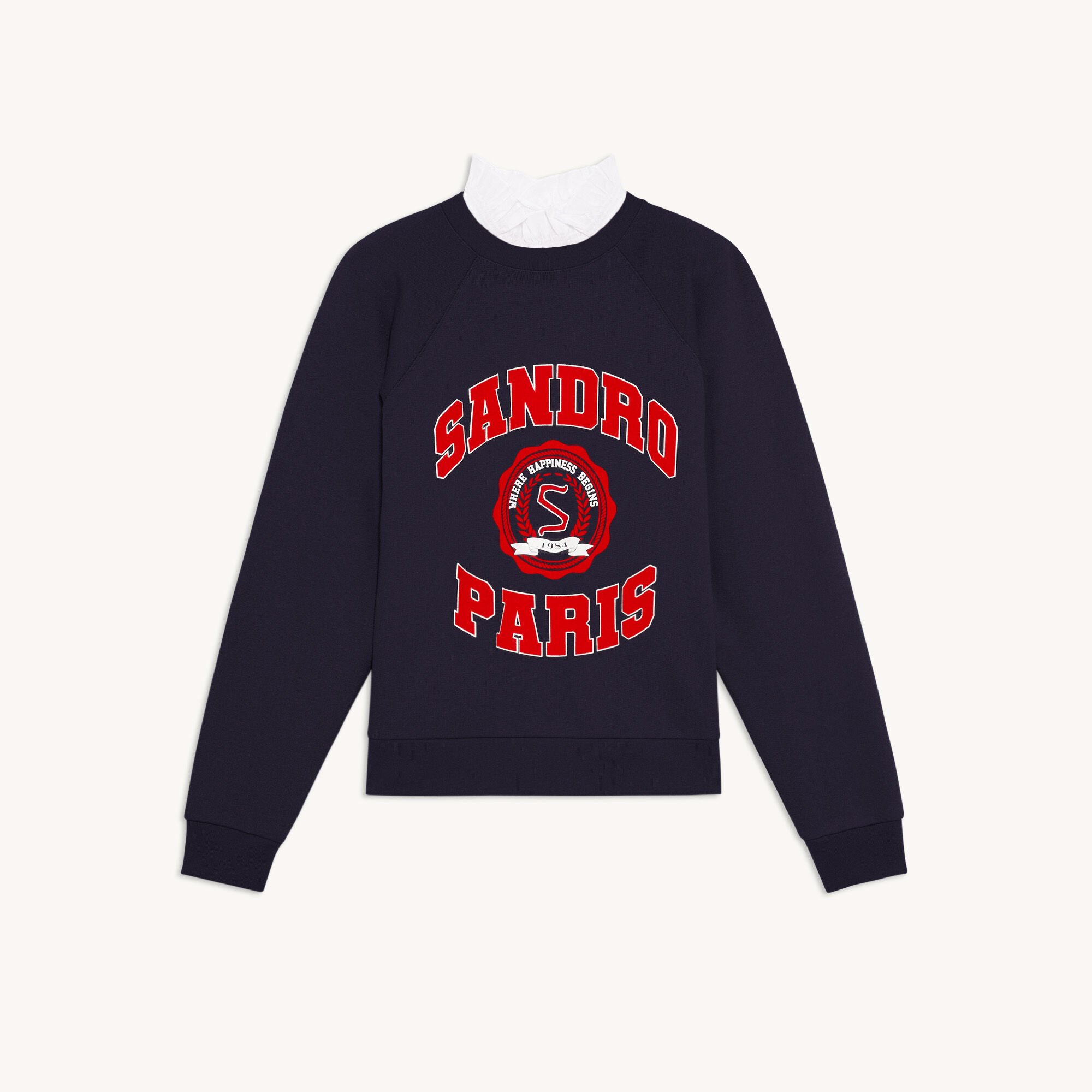 Sweatshirt With Trompe L'Oeil Collar - Sweaters \u0026 Cardigans - Sandro -paris.com