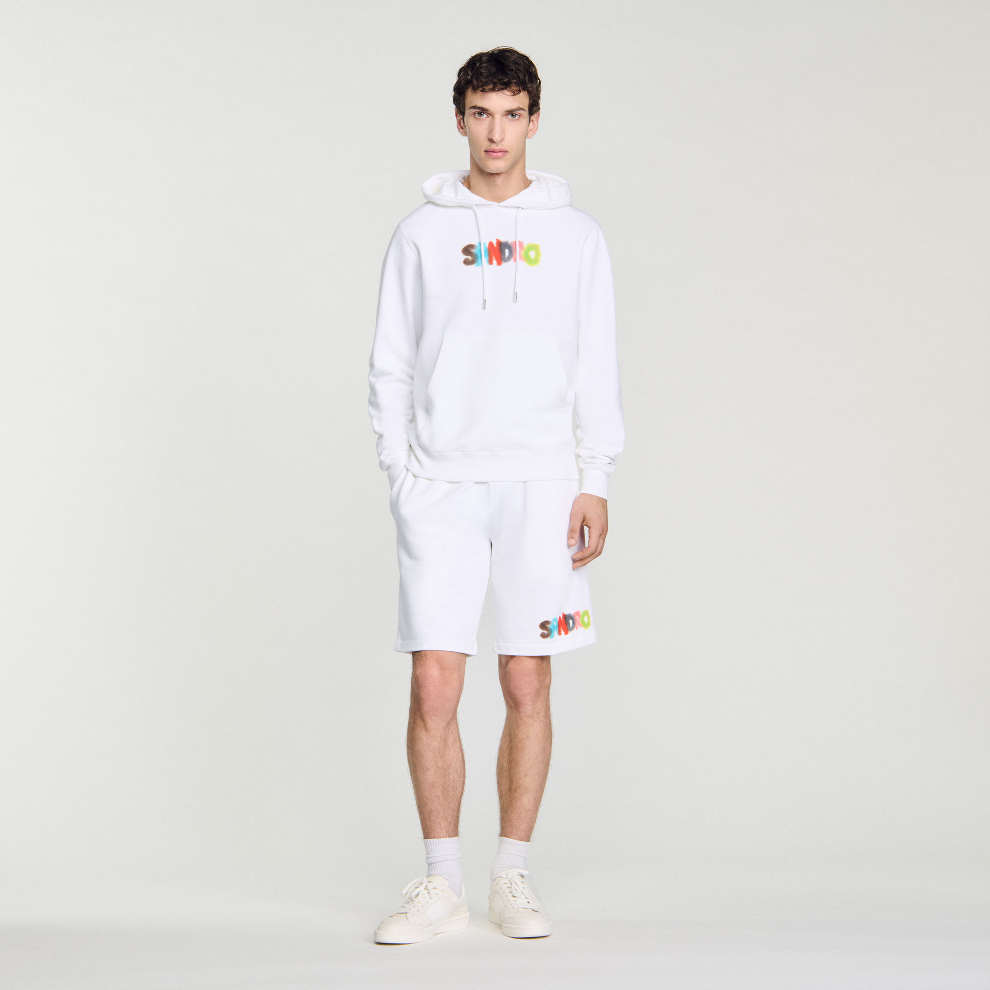 Wild Animals Hoodie : Sweaters & Cardigans color white