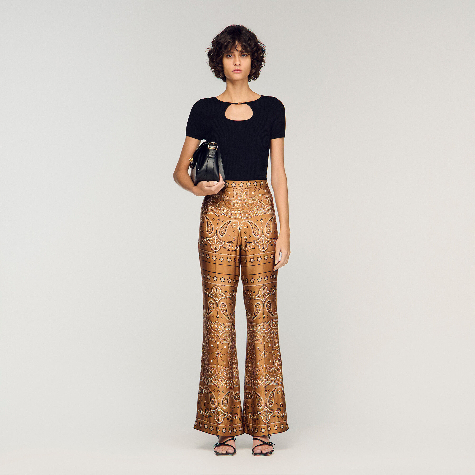 Openwork Collar Jumper : Sweaters & Cardigans color Black