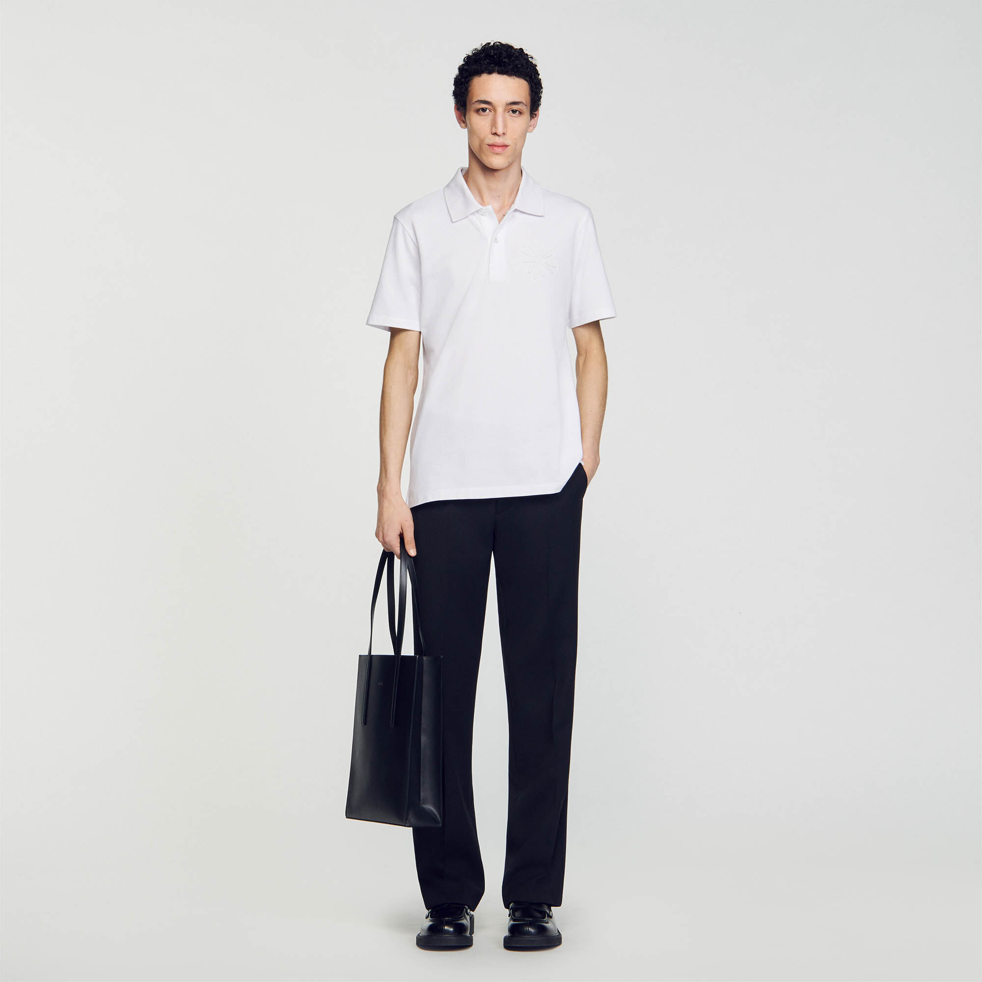 Cotton Flower Polo Shirt : null color 