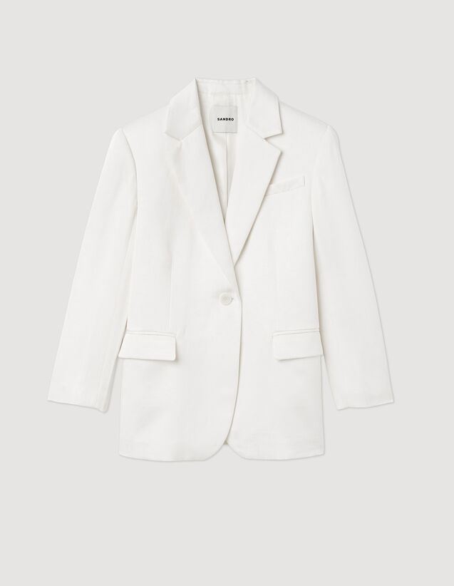 Tailored Jacket : Blazers & Jackets color white