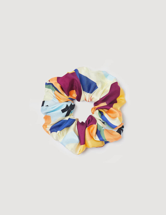 Patterned Scrunchie : SANDRO X LOUIS BARTHÉLEMY color Multi-Color