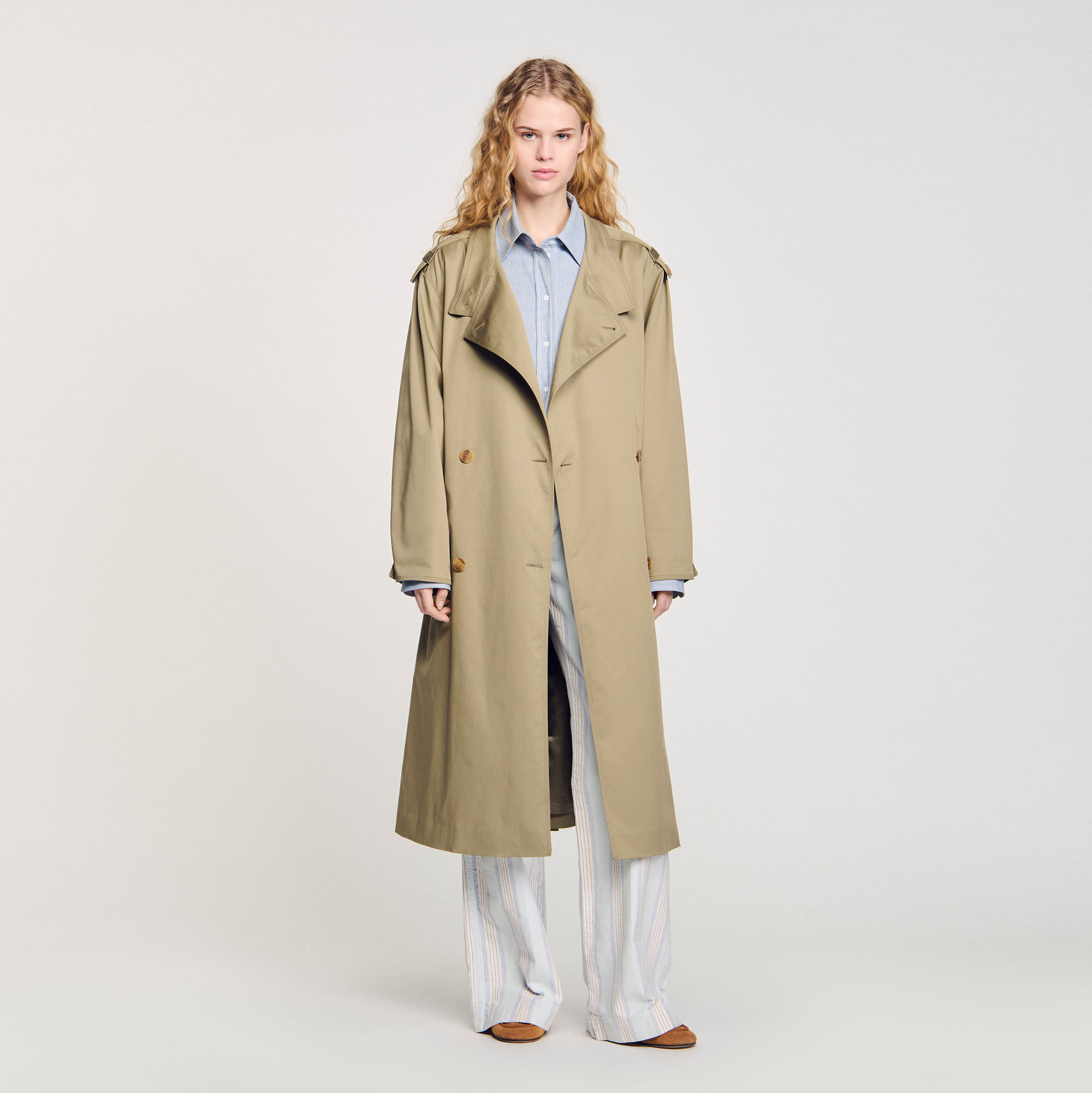 Belted Trench Coat - Coats - Sandro-paris.com Belted Trench Coat - Coats - Sandro-paris.com