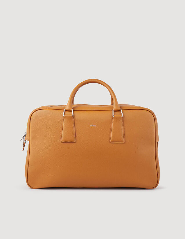 Leather Weekend Bag : All Accessories color Camel