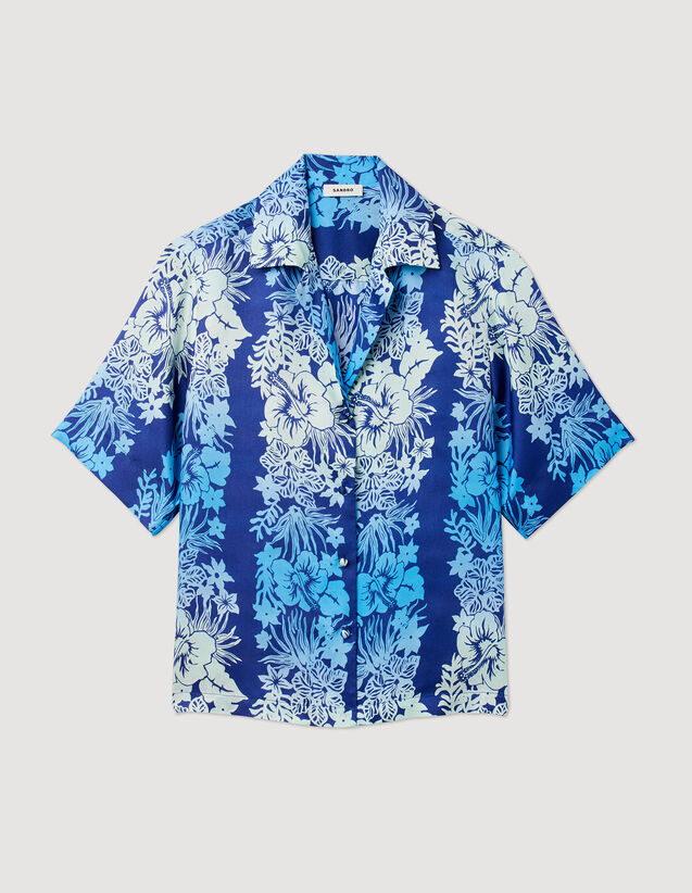 Hawaii Print Shirt : Shirts color Blue