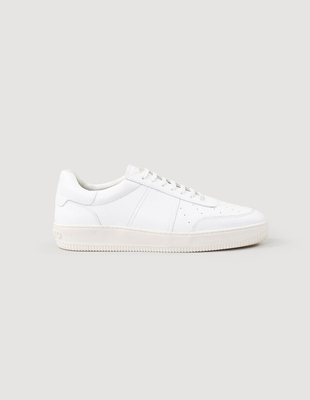 Trainers In Certified Leather : Shoes color white