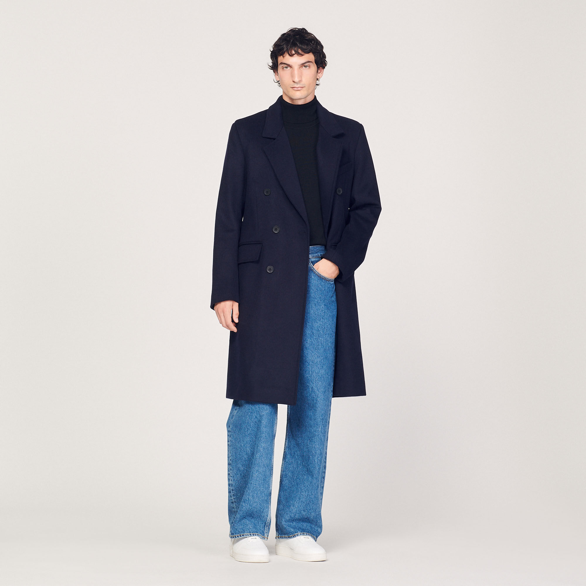 Sandro double breasted wool coat new arrivals