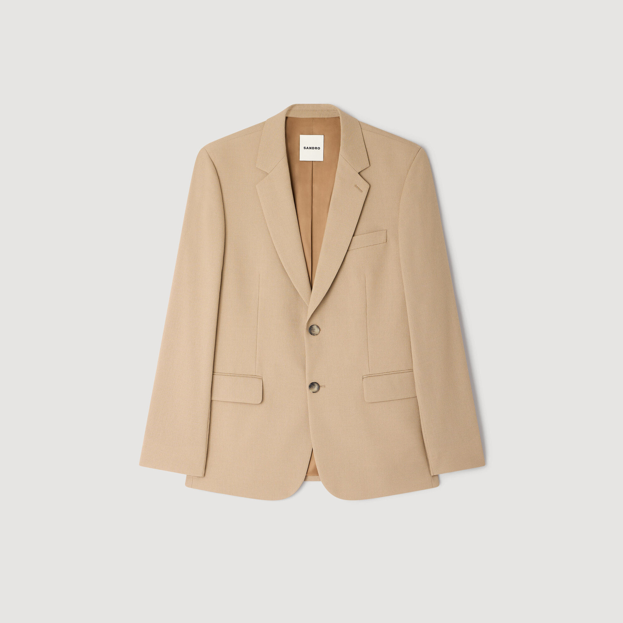Wool Suit Jacket : Suits & Tuxedos color Beige