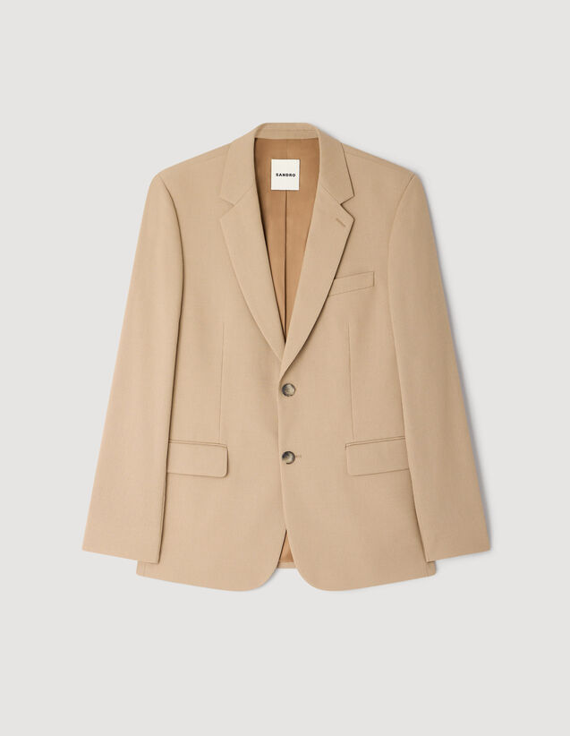 Wool Suit Jacket : Suits & Tuxedos color Beige