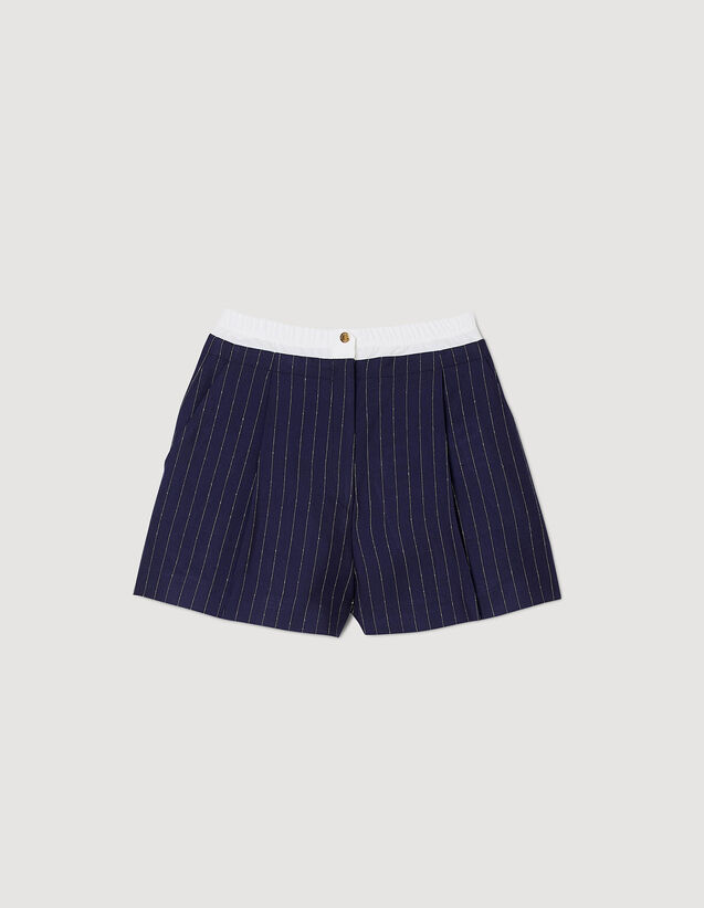 Striped Shorts : Skirts & Shorts color Deep blu
