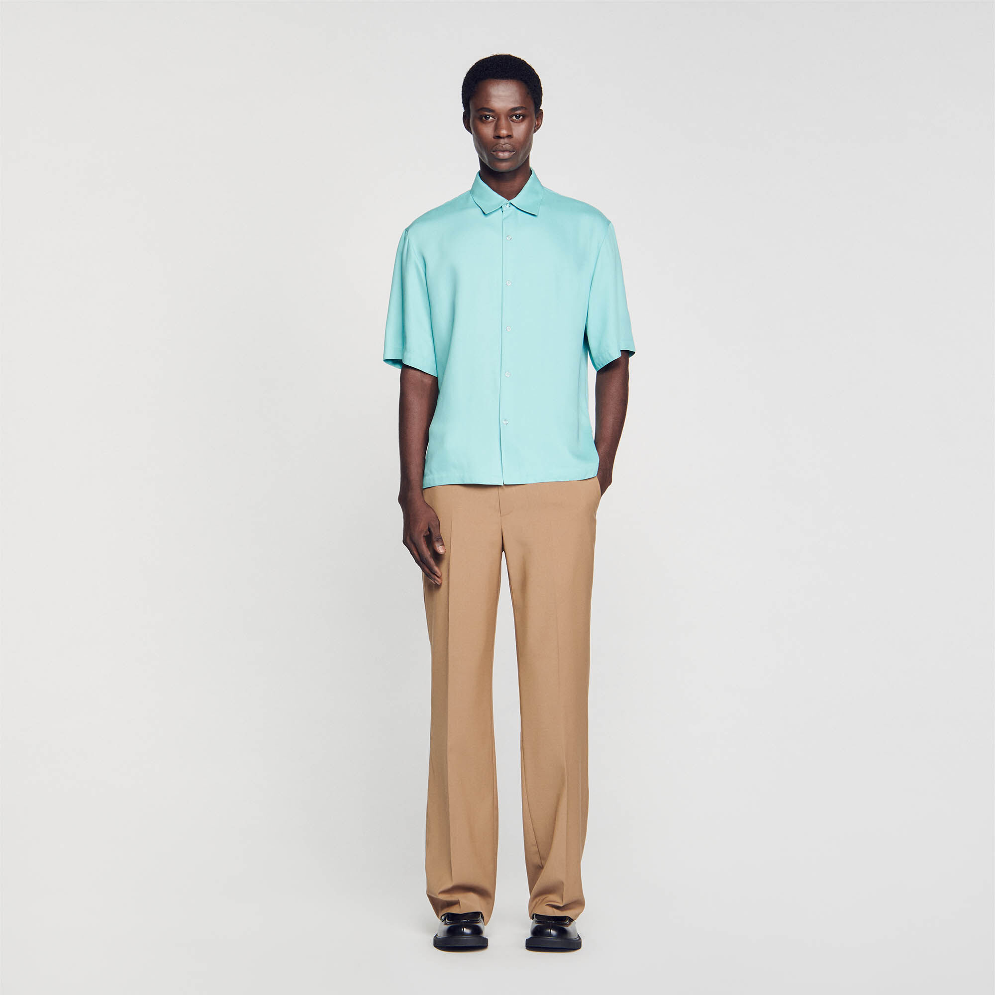 Button-Front Shirt : Shirts color Ecru