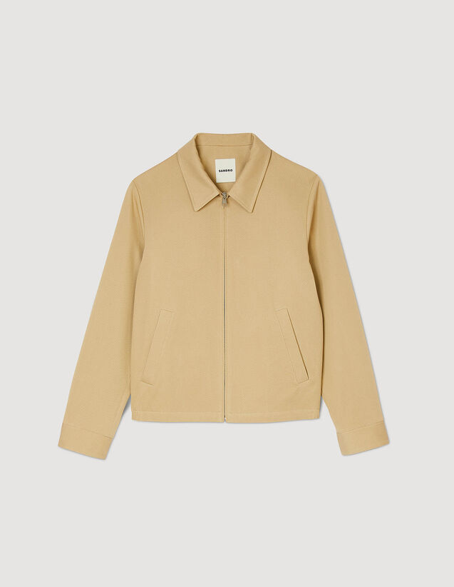 Cotton Jacket : Trench coats & Coats color Light sand
