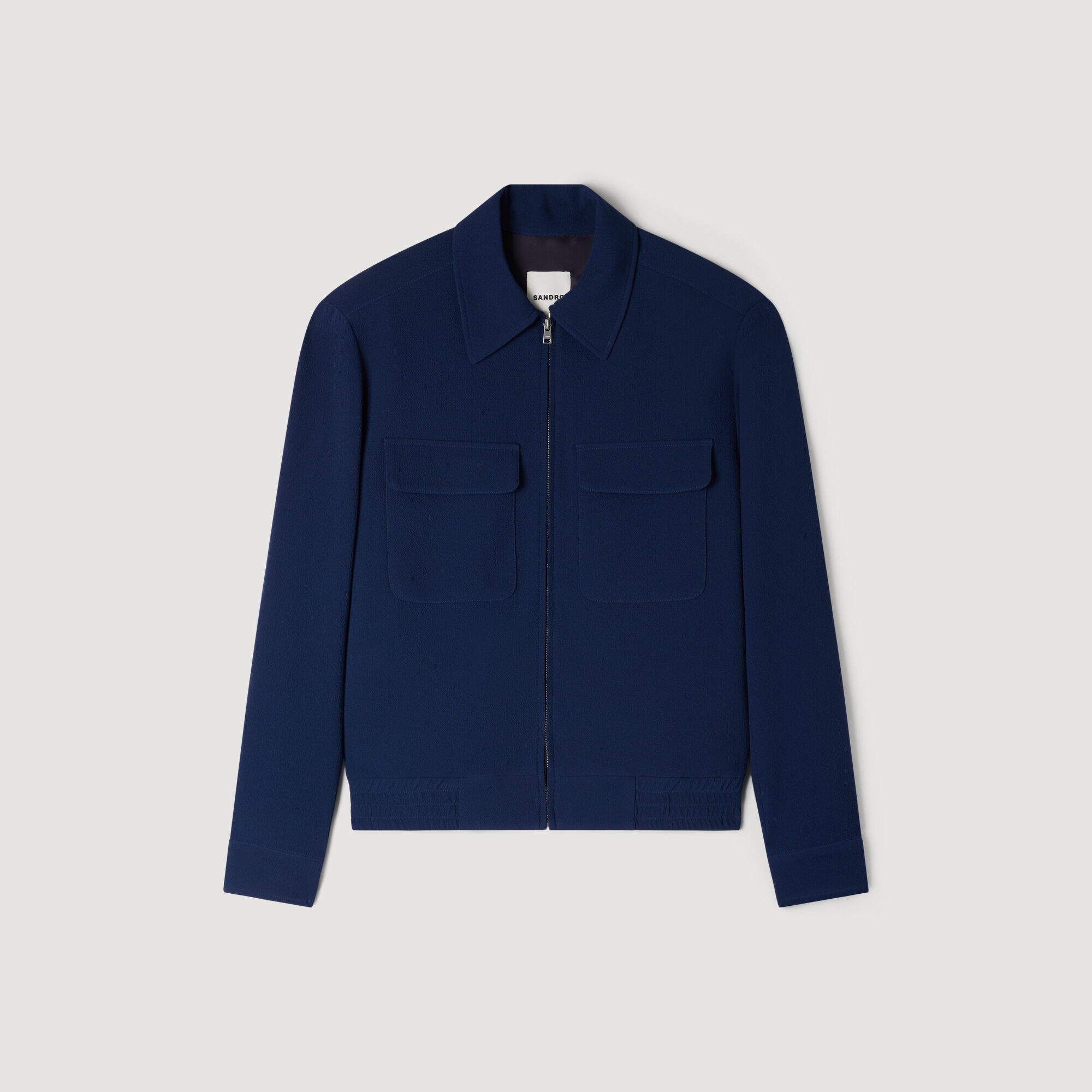 Textured Zip-Up Jacket : Jackets & Coats color Royal Blue
