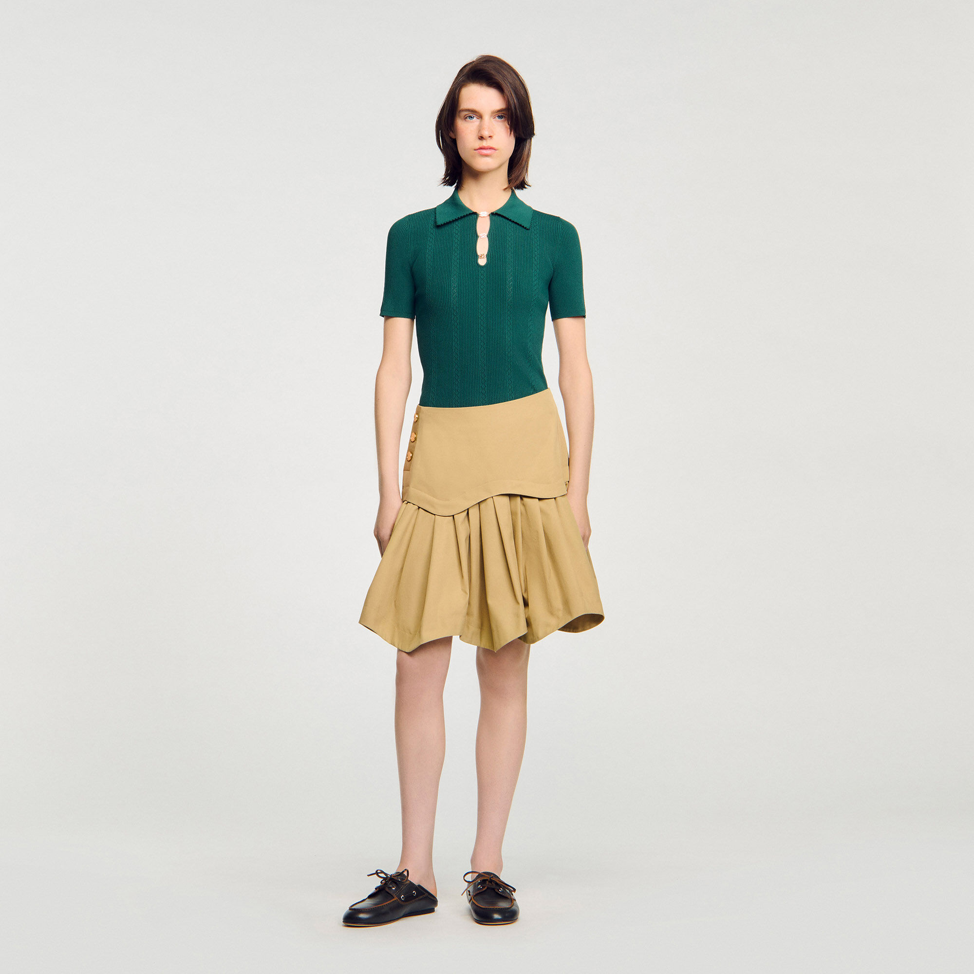 Polo Jumper : Sweaters & Cardigans color Dark Green