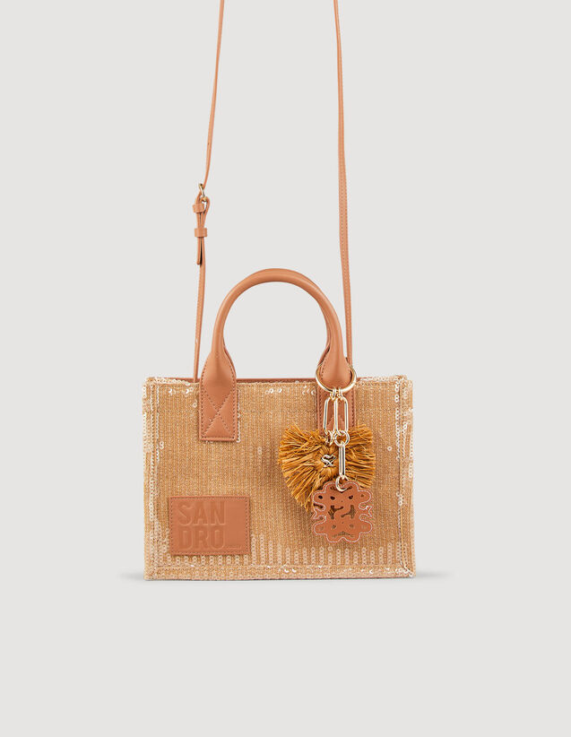 Small Sequin Kasbah Tote Bag : My Kasbah Bag color Beige