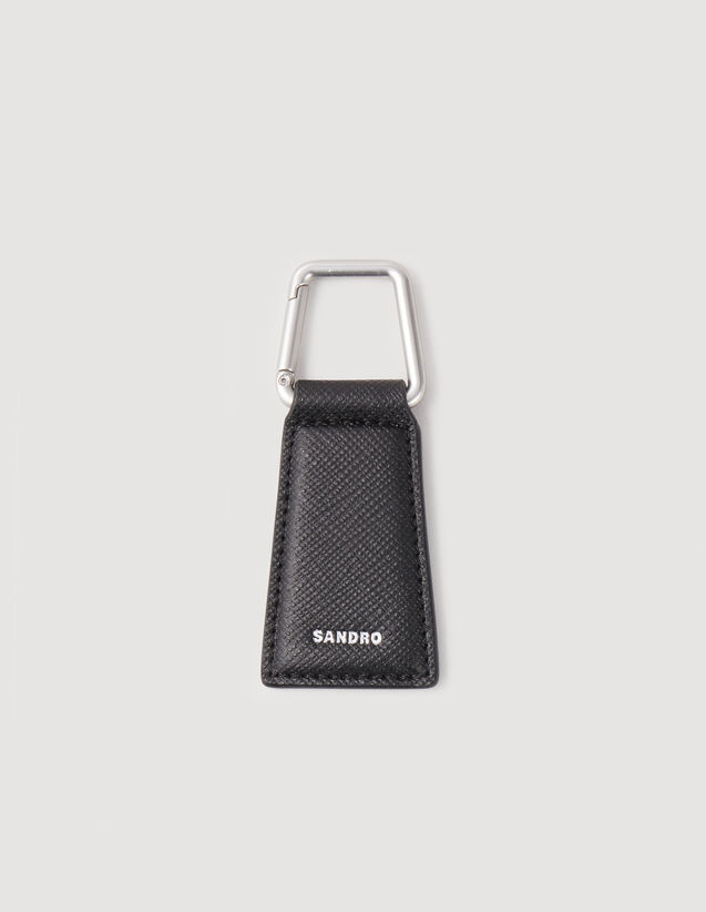 Leather Key Ring : Leather Goods color Black
