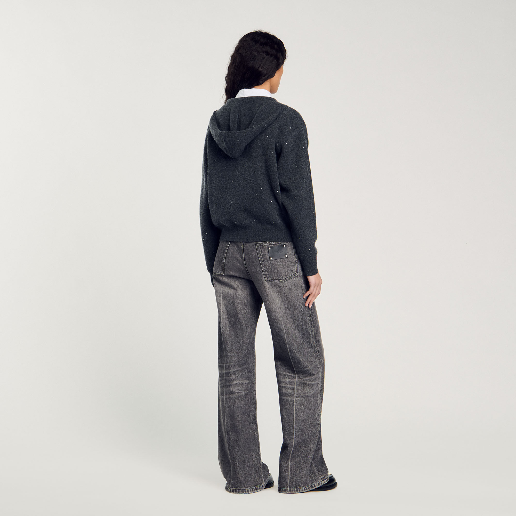 [専用出品]SINTAROS Rhinestone Hooded Jumper - Sweaters & Cardigans - Sandro