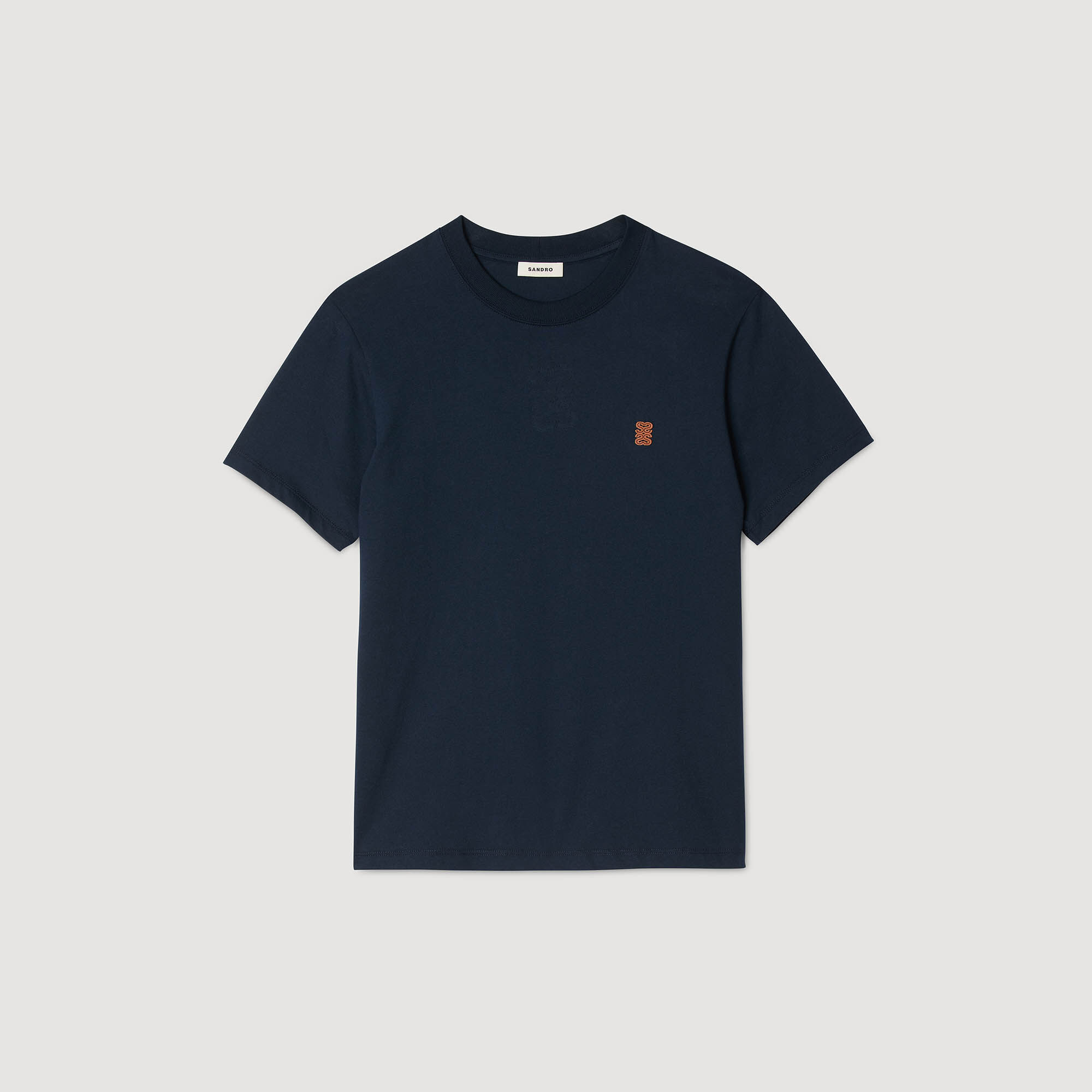 Leather Logo T-Shirt : T-shirts & Polo shirts color Navy Blue