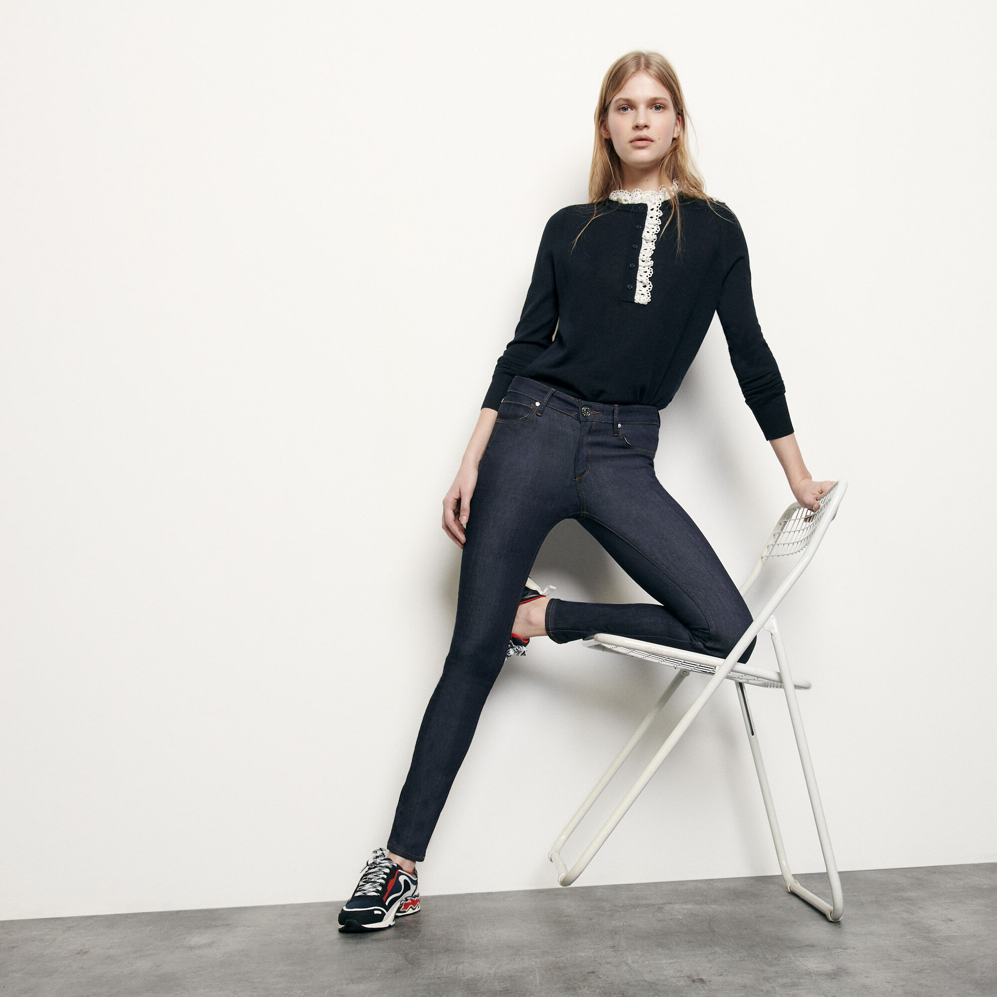 raw denim skinny jeans