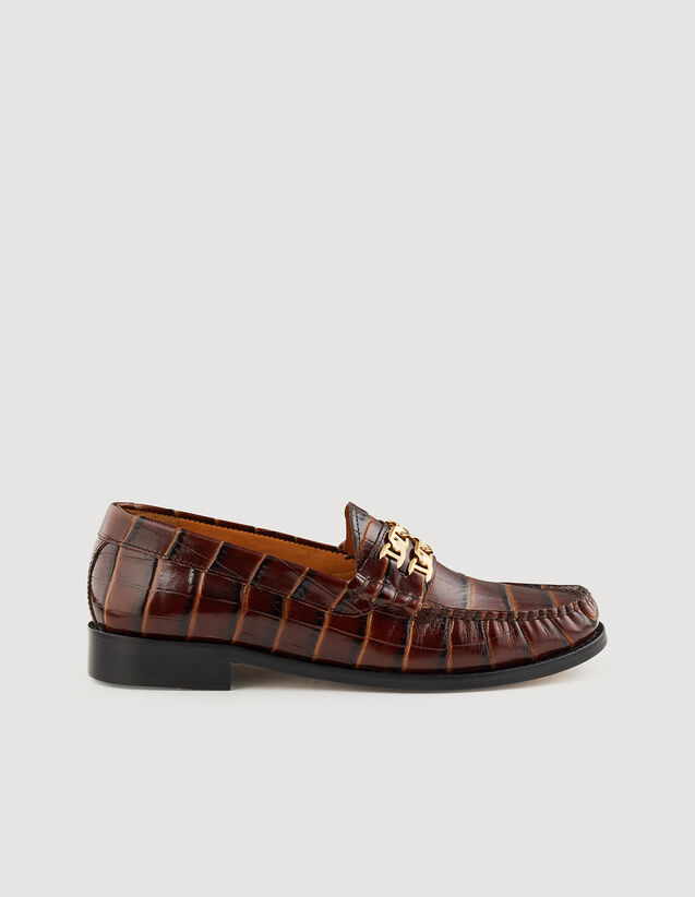 Leather Loafers : Loafers color Brown