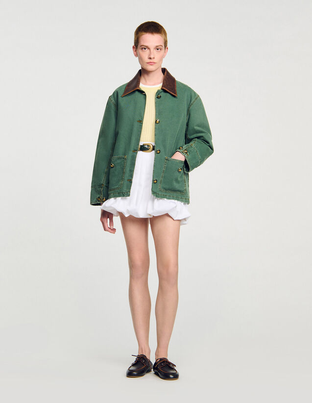 Workwear Jacket - SFPBL01230 | sandro-paris.com Workwear Jacket : Blazers & Jackets color Dark Green
