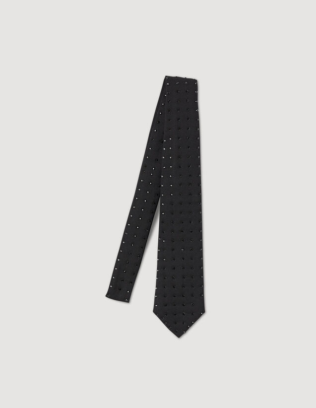 Rhinestone Tie : Other accessories color Black