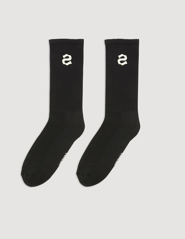 Embroidered Socks : Socks color white