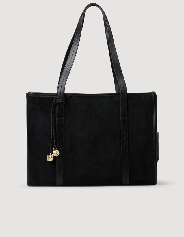 Soft Suede Shopping Bag : Others Bags color Black