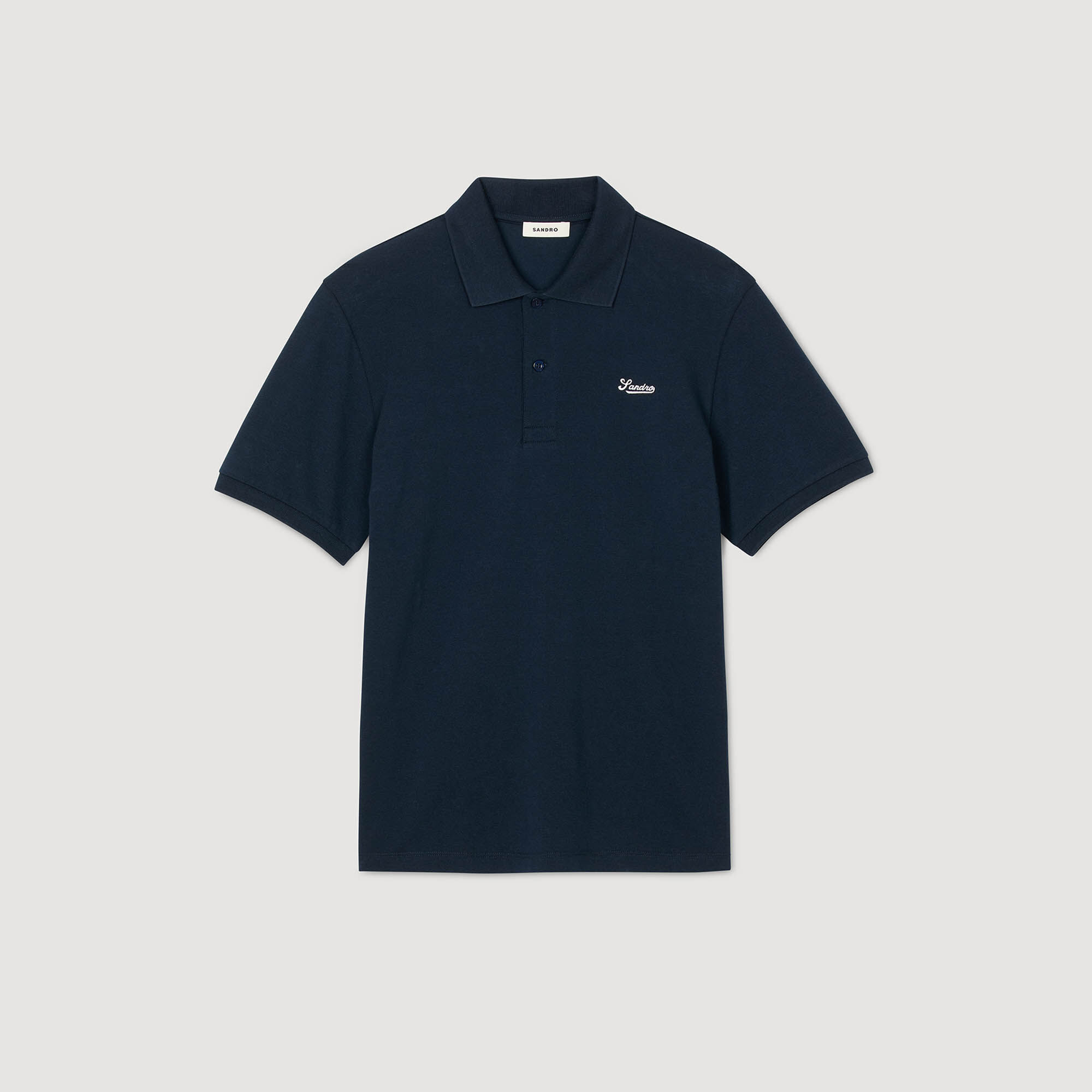 Cotton Piqu&eacute; Polo Shirt : T-shirts & Polo shirts color Midnight Blue