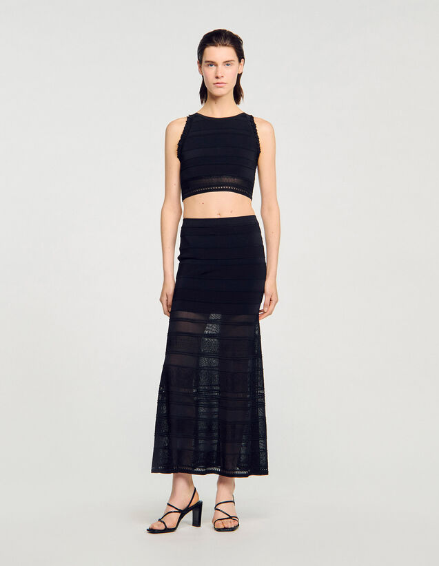 Sleeveless Jumper - SFPPU02570 | sandro-paris.com Sleeveless Jumper : Sweaters & Cardigans color Black
