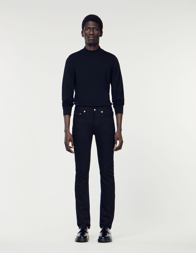 Slim-Fit Jeans - SHPJE00142 | sandro-paris.com Slim-Fit Jeans : Jeans color Black